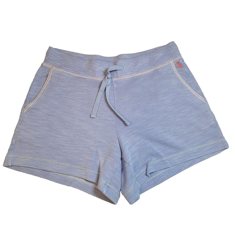 Tommy Bahama Blue Tobago Bay Pima Cotton Athletic Casual Wmns Small Shorts 30"